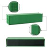 Evemodel 3pcs HO Scale 40ft 1:87 Green Shipping Container Undecorated