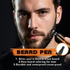 Waterproof Beard Colouring Pen, High Coverage for Grey Hair, Easy