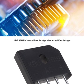 EMSea 10pcs KBU1010 Bridge Rectifier Bridge Lead Diode 1000V 10A Single Phases Diode Bridge Rectifier for Electronic Circuits Household Appliances
