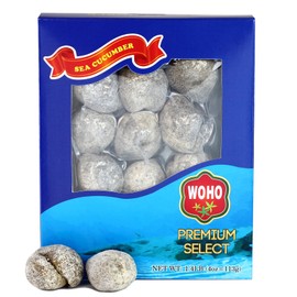 WOHO Natural Sun Dried Wild Caught Round Sea Cucumber Large 4oz