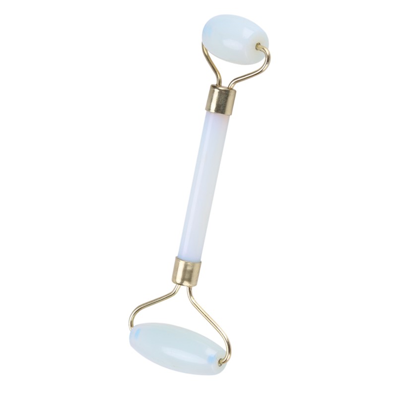 1Pc Artificial Jade Doublehead Beauty Roller AntiAging Face Eye Neck