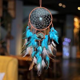 Feather Dreamcatcher, Indian Wall Decorations, Dream Catcher, Handmade Dream Catcher, Wind Chimes, Vintage Tree of Life, for Wall Hanging, Home Decor, Ornaments, Craft Decoration
