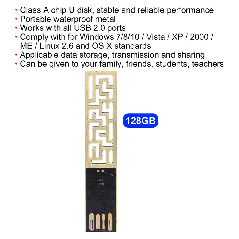 USB Flash Disk Portable Waterproof Metal 2.0 Drive Storage Memory