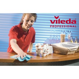 Vileda Professional Wettex Swedish Cloth, Yellow, Pack of 10