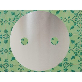 Koch #81 Hygienic Wall Cover Plate 30 cm for Tap in Shower and Bathroom - Antibacterial, Acid-Resistant, Rustproof Protection Against Mould, Limescale and Dirt! Solid Material V2A Stainless Steel -
