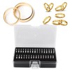 Tyenaza Ring Sizer Measuring Tool, Portable Exquisite Polishing Stainless Steel