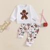 Loalirando Toddler Baby Boys Girls Christmas Outfit Embroidery Long Sleeve