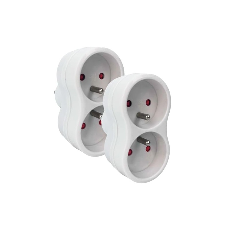 NonKob Double Plug for Regulatory Socket, Pack of 2 Socket