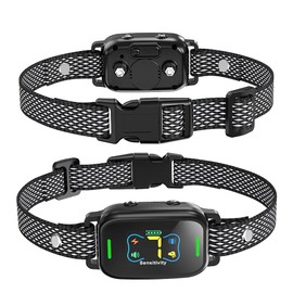 BARK Collar - Black - Bone Display | Bark Collar for Small Dogs to Large Dogs | Bone Display | 5 Modes | Vibrate | Beep | Shock | Beep + Vibration | Beep + Vibration + Shock | Suitable for All Dogs
