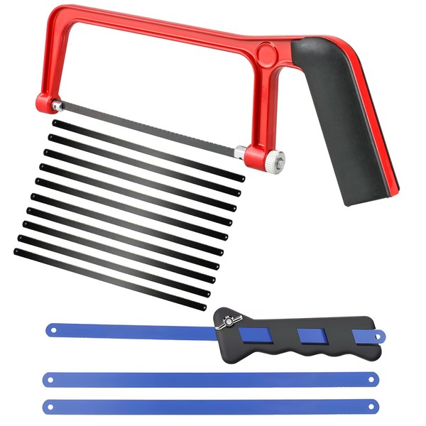 Ninnyi 14 PCS Hack Saw to Cut Metal, Mini Hacksaw