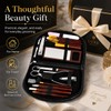 18 Piece Ladies Manicure & Makeup Set in Black Zipped