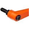 Halder 24400.0341 Adjustable Clamping Lever, Orange, D1 = 18 mm/D2 – M8/L1 = 20 mm