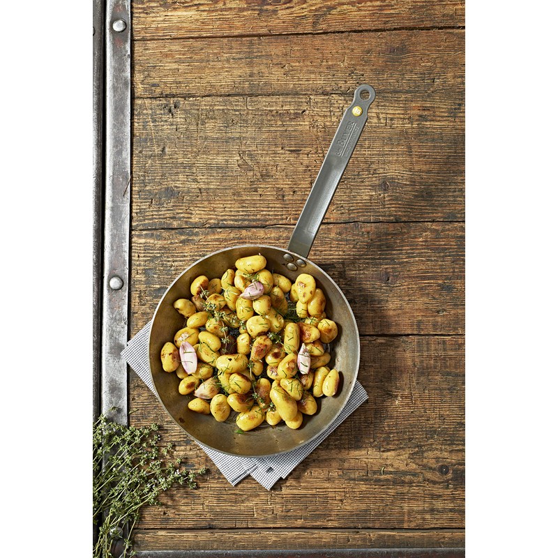 MINERAL B Round Carbon Steel Grill-pan 12.50-Inch