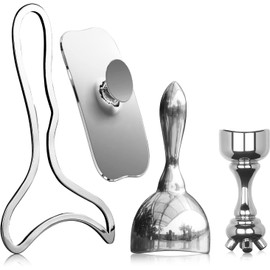 ONUEMP Stainless Steel Therapy Massage Tools, Gua Sha Scraping Body & Face Massager, Maderoterapia Kit Colombiana for Ice Body Sculpting, Lymphatic Drainage, Cellulite Remover, Relieve Sore Muscle