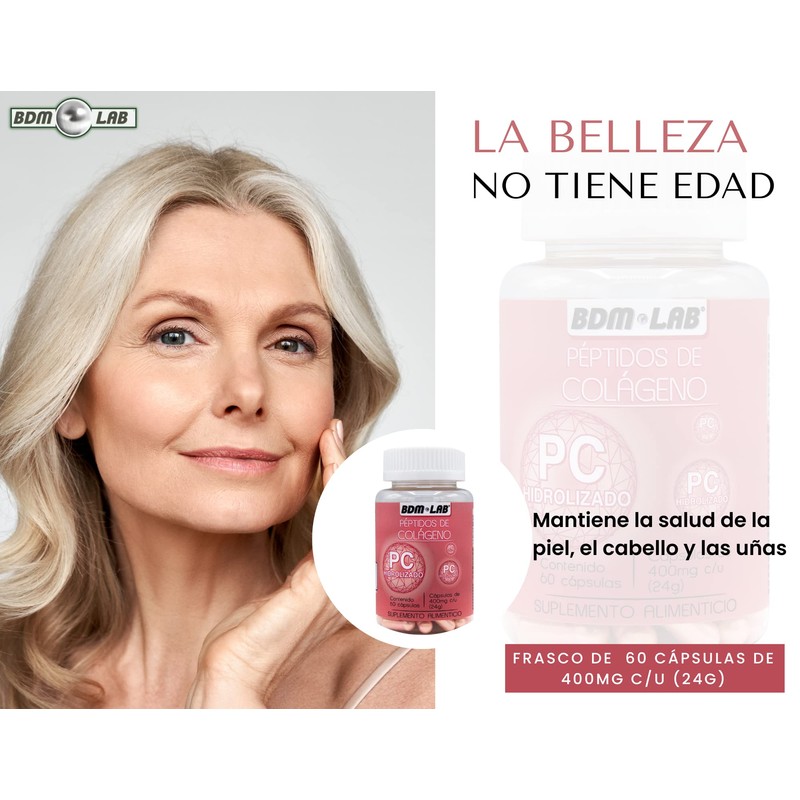 Péptidos de Colágeno 3x2 | suplemento Alimenticio| 60 Caps 400