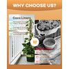 Coco Liners for Planters - Thick Coconut Fiber, Pre-Drained Planter
