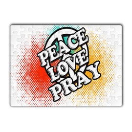 Makoroni -Peace Love Pray - Jigsaw Puzzle 80 pcs, DesL26