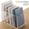 SANRUI Acrylic File Organizer, Clear Magazine File Holder Desk Organizer