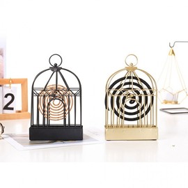 Antique Stand Mosquito Coil Holder for Camping & Outdoor M10324 Black 2ea