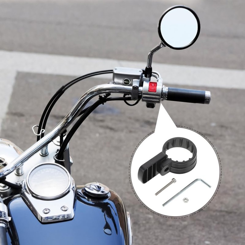 INOOMP Motorcycle Thumb Throttle Adapter Twist Grip to Thumb Control