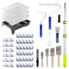 27 Piece Professional Paint Roller Kit with Extension Pole, Brushes,