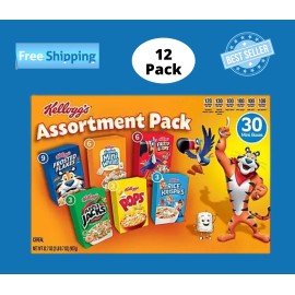 Kellogg's Jumbo Assorted Cereal Pack, 30 pk. (No Ship to CA)