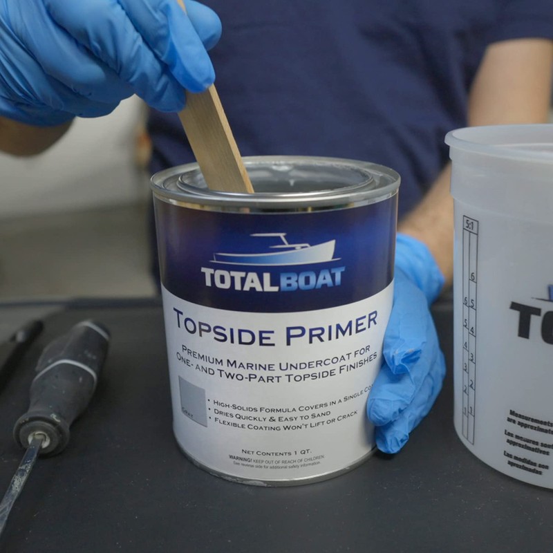 TotalBoat Marine Topside Boat Paint Primer for Fiberglass and Wood,