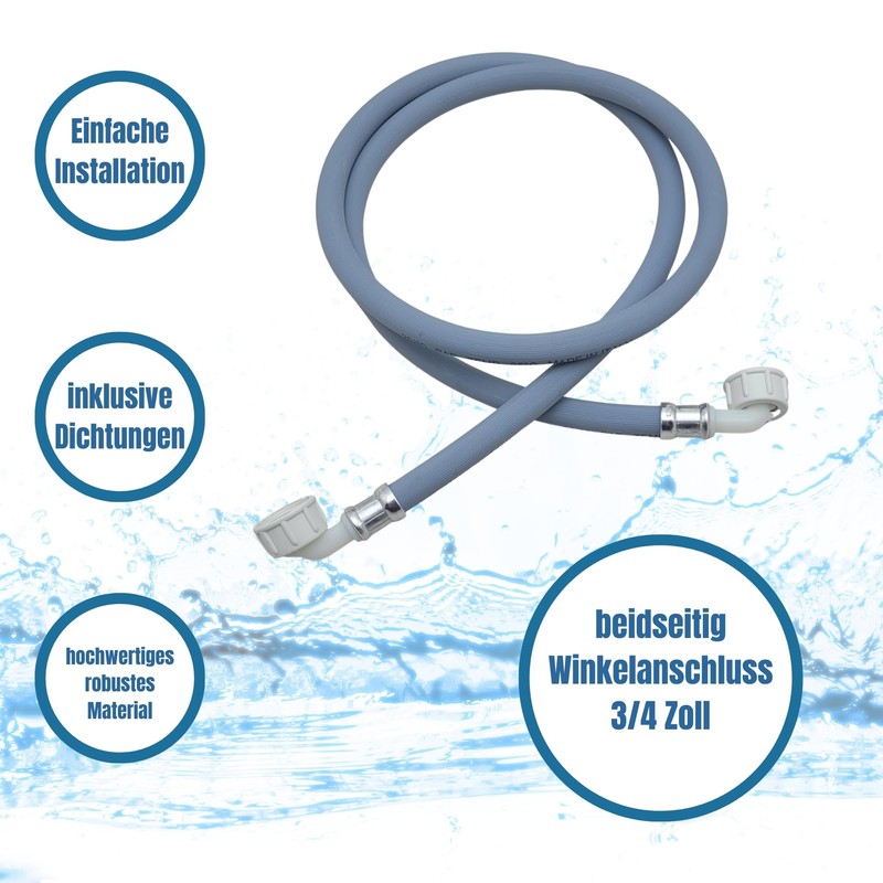 Lichtblau Inlet Hose, Water Hose, Washing Machine, Dishwasher, Dishwasher 2959