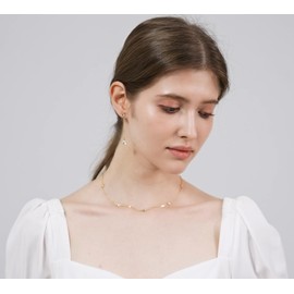 GZWHD Gold Jewelry Set for Women Necklace Earrings Bracelet Set Diamond Jewelry Gift for Mother Friend Wife