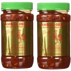 Sambal Oelek Chili Paste 8 Oz (Pack of 2)
