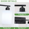 SOTTAE 4-Light Bathroom Vanity Lights, Modern Vanity Lighting with Milky