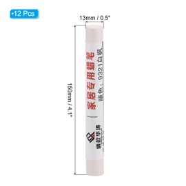 PATIKIL Furniture Repair Crayons, 12 Pcs Wax Wood Filler Sticks Wood Wax Crayons for Scratches, Wood Floor, Holes, Tables, White Maple