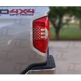 Decal Concepts Tail Light American Flag Accent Decal Kit - Fits Tundra (2014-2021) (U.S. Flag (Red))