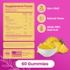 KITTYQUEEN Slippery Kitty Feminine Probiotic and Moisture Gummies, Pineapple Flavor,