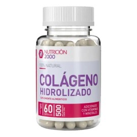 Colágeno Hidrolizado Sin Sabor Cápsulas Nutrición 2000 60 Caps                                                                                        