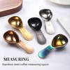 VitalEase Stainless Steel Measuring Scoop of Coffee Beans Set（15/30ML）-Ground Coffee,|Espresso|tea|milk|millet