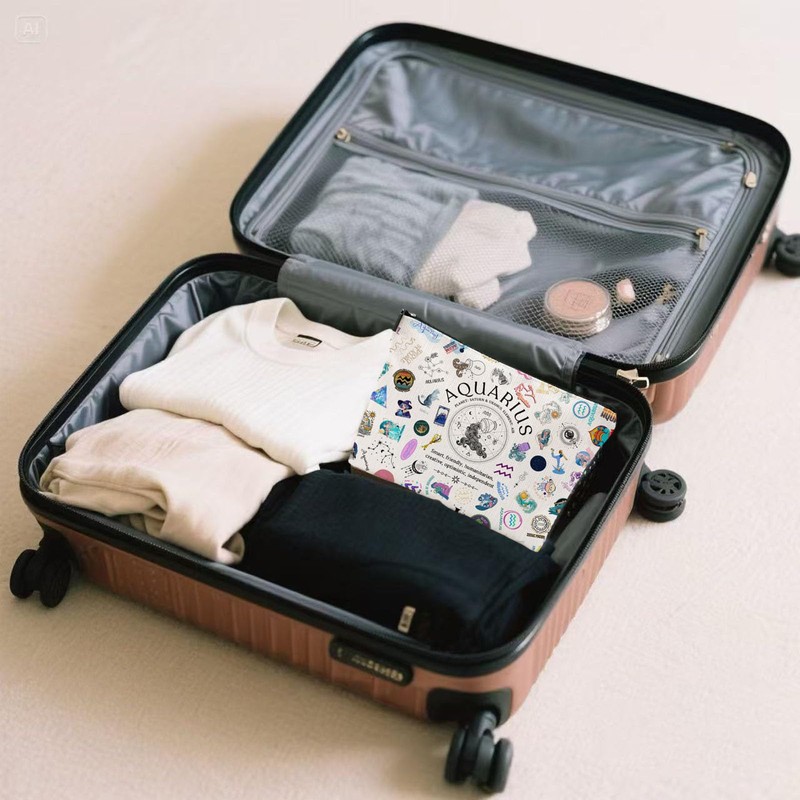 XYZONE Cosmetic Bag, Zodiac Themed Travel Makeup Bags, Birthday Gifts