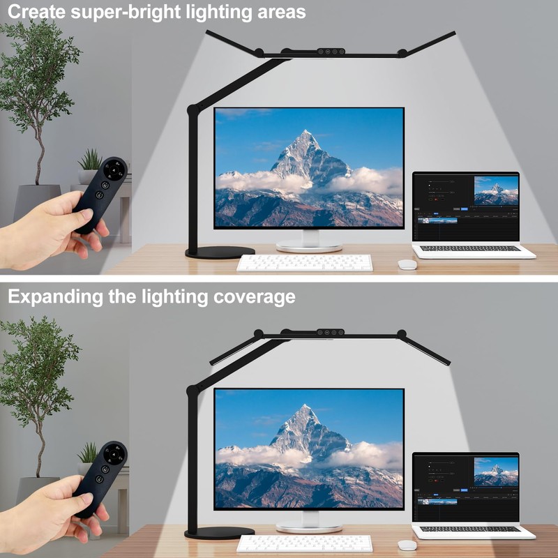 Micomlan Architect Desk Lamp with Remote Control, Adjustable Led Desk