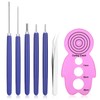 TIESOME 7 Pcs Paper Quilling Tools Slotted Kit, Assorted Sizes
