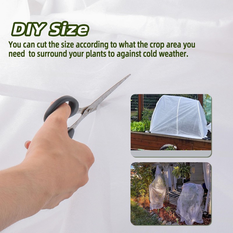 10x50ft Plant Covers Freeze Protection- Frost Cloth Blanket Floating Row