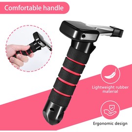 2 Pieces Vehicle Support Handles Automotive Door Assist With Window Breaker for Elderly and Handicapped, Compatible for Most Cars