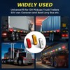 Biqiure Trailer Side Marker Light White/Red/Yellow,4 Inch 3-LED Side Marker