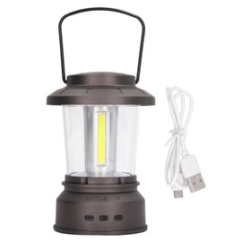 Outdoor Bluetooth Speaker Light Retro Style 2 Modes USB Power Supply IP65 Waterproof Bluetooth Music Camping Lantern White Light