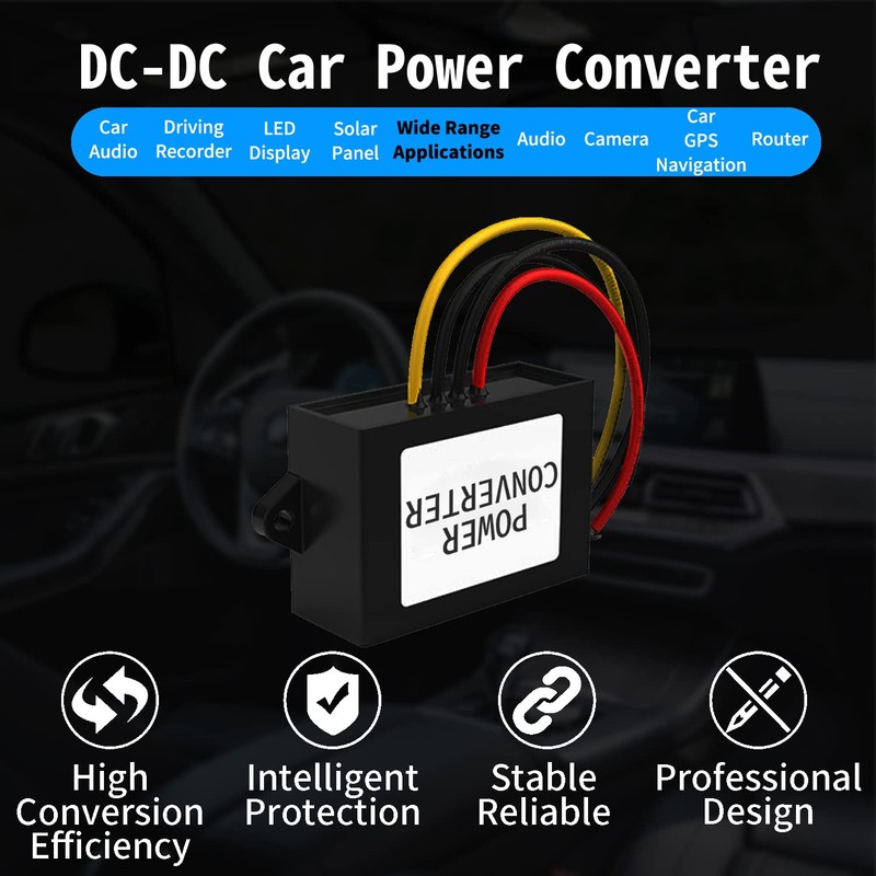24V to 12V Step Down Converter 15~40Vdc to 12Vdc 0~5A