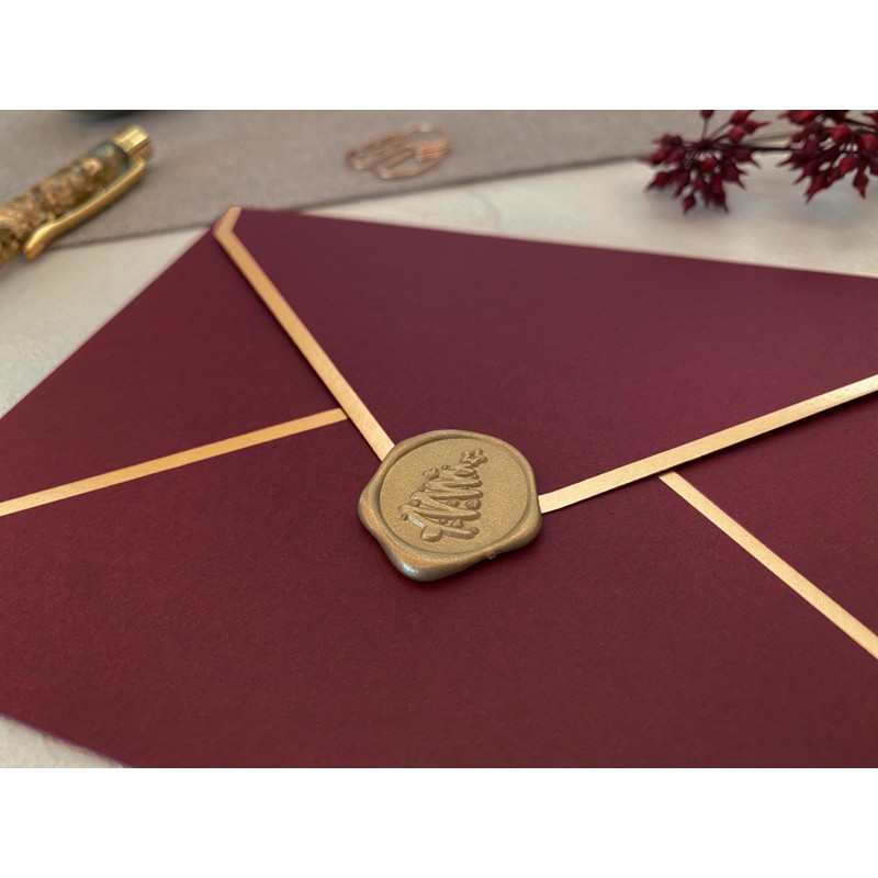 10 Premium Christmas Envelopes, Christmas Envelopes, Hot Foil Finished with