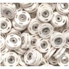 5 Sew-On Press Studs Plastic 18 mm White
