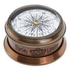 NKlaus Compass Brass Antique Glass Lid 6 cm Direction Indicator