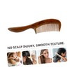 WOONEKY 20cm Long Wooden Anti-static Hair Comb Natural Sandalwood Material