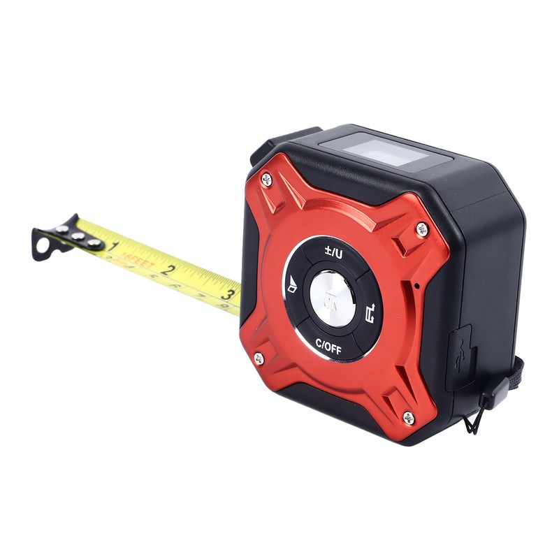 Digital Laser Tape Measure Aluminum Alloy Rechargeable 131FT Laser Measuring