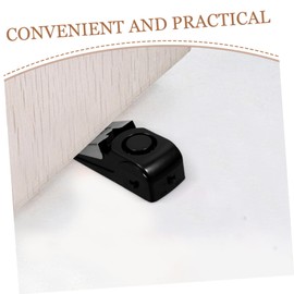 Operitacx 3pcs Door Stop Alarm Door Stopper Wedge Stack Alarm Power Switch Alarm Ultrahigh Loudness Alarm Door Wedge Door Stopper Alarm Sensitivity Button Alarm Heavy Door Stop Black